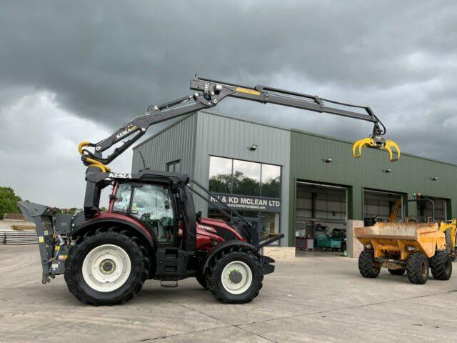 Valtra T154 Active C/W Roof Mounted Kelsa 500T Forestry Crane (ST19912)