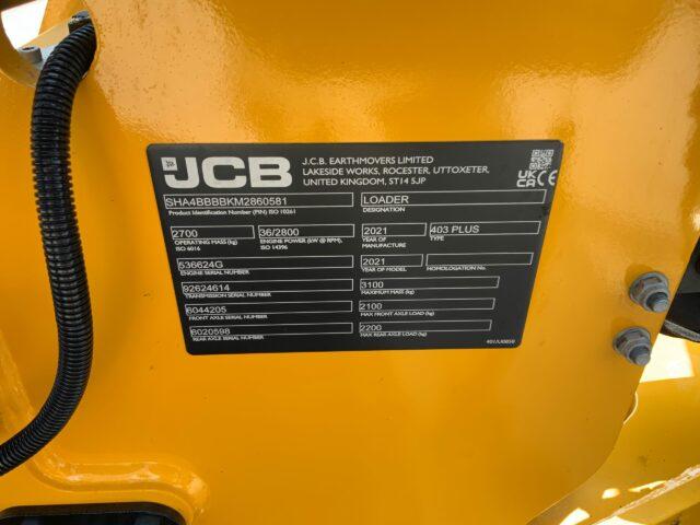 JCB 403 Plus Compact Wheeled Loading Shovel (ST20569)