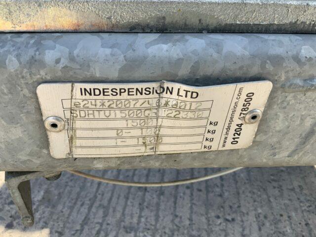 Indespension Single Axle Box Trailer