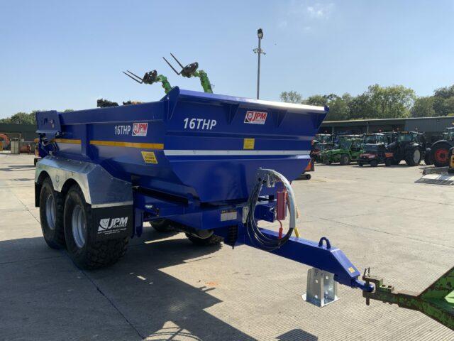 JPM Blue 16 Tonne Half Pipe Dump Trailer