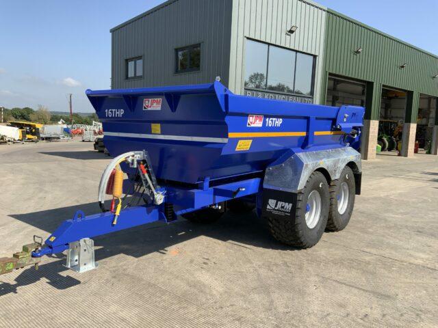 JPM Blue 16 Tonne Half Pipe Dump Trailer