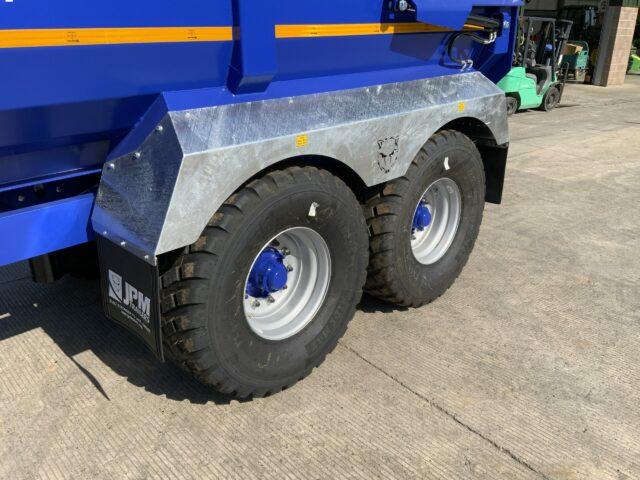 JPM Blue 16 Tonne Half Pipe Dump Trailer