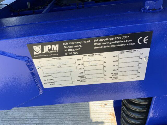 JPM Blue 16 Tonne Half Pipe Dump Trailer