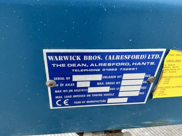 Warwick 12 Tonne Grain Trailer (ST20960)