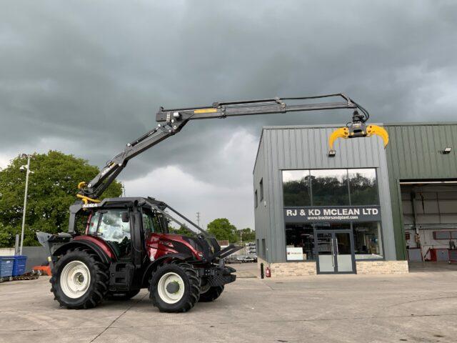 Valtra T154 Active C/W Roof Mounted Kelsa 500T Forestry Crane (ST19912)