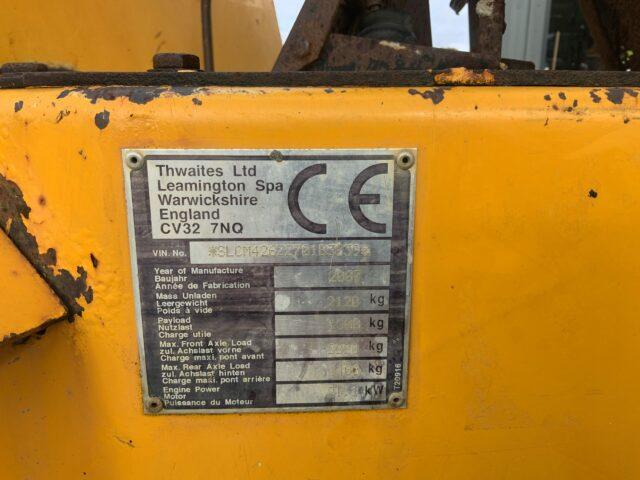 Thwaites 1.5 Tonne Hi Tip Swivel Dumper (ST21440)