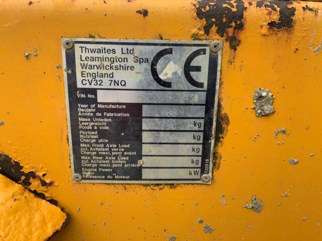 Thwaites 3 Tonne Hi Lift Swivel Dumper (ST21437)