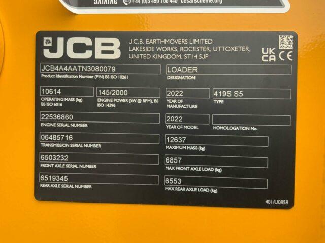 JCB 419S Wheeled Loading Shovel (ST21335)