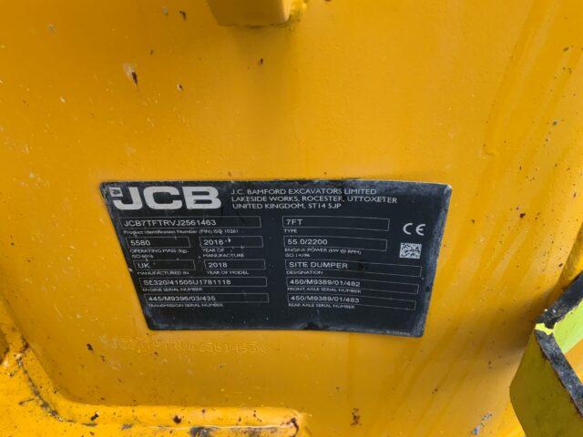 JCB 7 T -1 Tonne Front Tip Dumper (ST21877)