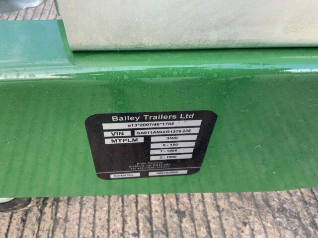 Bailey Twin Axle Diesel and AdBlue Bowser Trailer