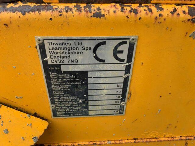 Thwaites 3 Tonne High Tip Dumper (ST21438)