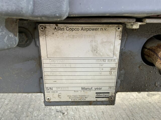 Atlas Copco XAS 47 Compressor (ST22747)