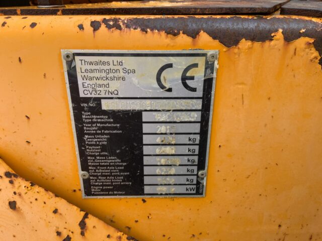 Thwaites 6 Tonne Straight Tip Dumper (ST22568)